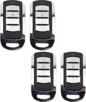 Produktbild von 250 bis 913 MHz Vollband-Kopie-Fernbedienung ABCD 4 Tasten Hochstabiler drahtloser Garagentor-Steuerungsöffner für die Sicherheit zu Hause 4 Stück
