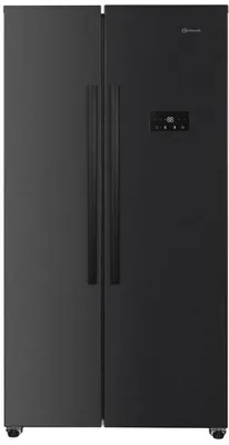 Produktbild von Bauknecht SBS C90 BL, Freistehend, Amerikanische Tür, Schwarz, 2 Tür(en), Pet Inox, An Tür