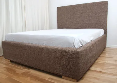 Produktbild von Bestcovers SUPERIOR Bettbezug - hypoallergener Mikrofaserbezug, reinigt und schützt die Möbel länger (braun, vestiletto queen)