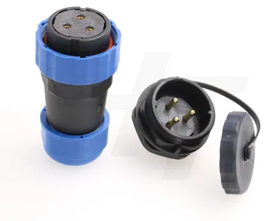 3-Pin Steckverbinder 45A IP68 wasserdicht Kabelstecker + Panelbuchse
