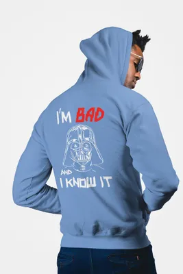 Produktbild von D&B Unisex Hoodie ZIPMO00072 Star Wars Hellblau-Größe L