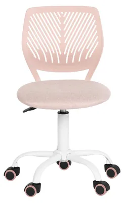 Bürostuhl, ergonomisch, verstellbar, 360° drehbar, rosa, 38x39x75-85 cm