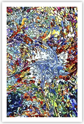Produktbild von Poster - Poster ohne Rahmen - Abstraktion modern - 61x91,5 cm - Wand Bild - Wanddeko - Wandbilder - Kunstposter - Wandposter - Bilder - Kunstdruck - Wanddekoration - Wandbild - P2XPA61x91-4045