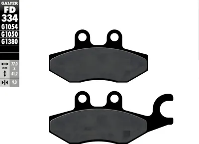 Produktbild von Bremsbeläge Set Galfer FD277G1054 & FD334G1054 Semi-Metall vorne & hinten für Piaggio Beverly 300 ccm