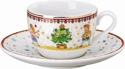 Produktbild von Hutschenreuther Sammelkollektion 24 -  Weihnachtsleuchten -  Cappuccinota. 2-tlg. 02476-727474-14765
