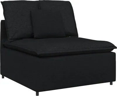 Obrázok produktu pre Modulová stredová pohovka s vankúšmi čierna 100 cm
