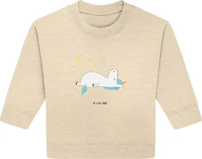 Produktbild von Mr. & Mrs. Panda Organic Baby Pullover Einhorn Sternenhimmel 12. - 18. Monat - Natural Raw - Geschenk, Unicorn, Bullover, Einhörner, Verrückt, Sterne