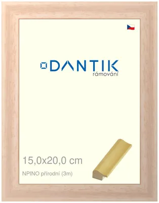 Zdjęcie produktu dla Ramka DANTIK 15x20 | NPINO naturalna (szkło przezroczyste)