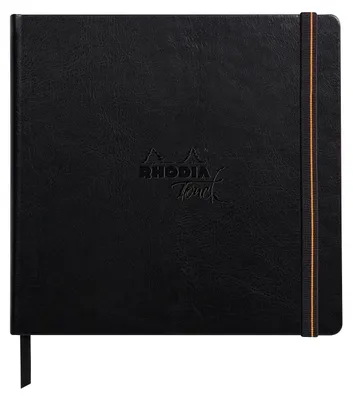 Produktbild von Rhodia Touch Book, Skizzenbuch 20 Bl extraweiß 250g, 21x21 cm Schwarz 116177C
