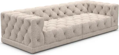 Produktbild von Strukturstoff 4-Sitzer Couch Meliva Beige