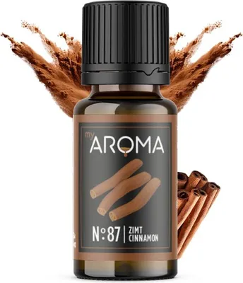 Produktbild von myAROMA flavour drops – Zimt, 10ml: Zuckerfrei, Kalorienfrei & Vegan, Natürliches Lebensmittelaroma für Backen und Trinken, Nr. 87