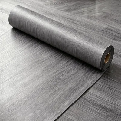 Produktbild von Vinylboden selbstklebend Holzoptik Grau 30x300 cm PVC Bodenbelag