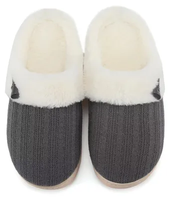 Produktbild von Damen Winter Hausschuhe aus Memory Foam mit Rutschfester Sohle