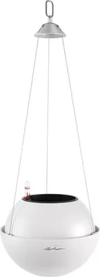 Obrázok produktu pre Závesný samozavlažovací kvetináč Lechuza BOLA Color Ø 23 x 18 cm biely vrátane zavlažovacieho systému, vložky na rastliny a substrátu