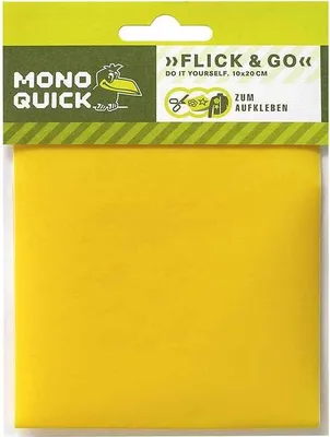 Produktbild von Klebeflicken, Gelb - Aufnäher, Bügelbild, Aufbügler, Applikationen, Patches, Flicken, Größe: 10,0 x 20,0 cm