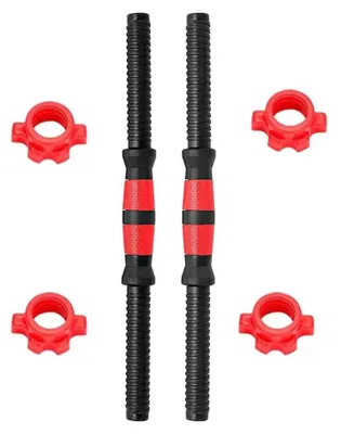 Produktbild von Hantelstangen 40 cm, 2 Stück, verstellbar, Stahl, für Fitness