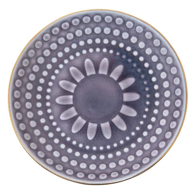 Image de Clayre & Eef Assiette à gâteau Ø 13 cm Violet Céramique