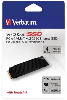 Produktbild von Verbatim Vi7000 M.2 SSD      4TB PCIe NVMe                  49369