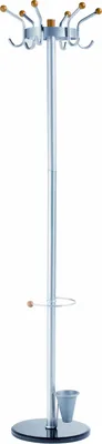Produktbild von Alco Standgarderobe pulverschichtetes Metall 185 cm Ø 45 silber