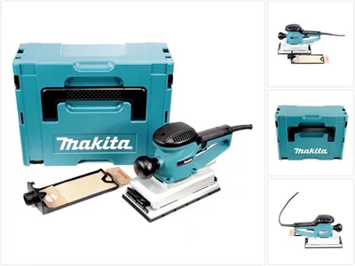 Immagine prodotto di Levigatrice orbitale Makita BO 4900 VJ da 330 Watt + valigetta Makpac