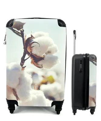 Produktbild von MuchoWow® Koffer Handgepäck Trolley Rollkoffer Kleine Reisekoffer mit 4 Rollen - Pflanzen - Blume - Zweig - Natur - Cabin Size < 55x40x23 cm & 55x40x20 cm - Fotokoffer - Kabinenkoffer - Boardgepäck - Reise-Box - Reisekoffer - Reisegepäck - Koffer mit Bild - Trolley für Kinder