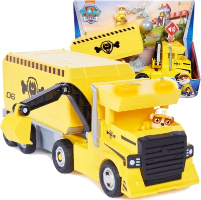 Obrázek produktu pro PAW Patrol PAW VHC MegaRubble Big Rig Veh GML, Autojeřáb, 3 rok/roky, LR44, Plast, Černá, Žlutá