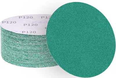 Produktbild von Schleifpapier 150 mm Klett 120 Körnung Schleifscheiben für Exzenterschleifer (50 Stück)