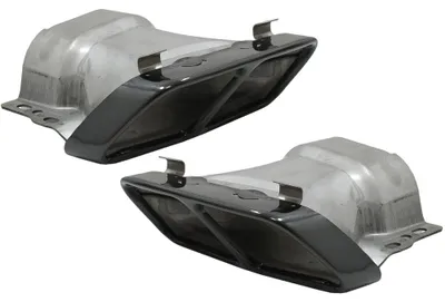 Image de Embouts d'échappement décoratifs pour Mercedes W176 CLA, W117 C117, modèle A45 CLA45.