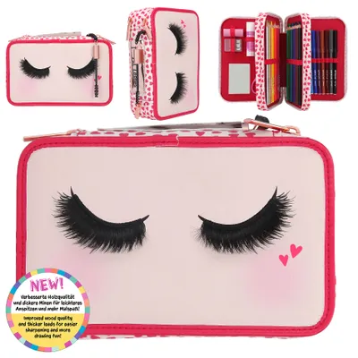 Produktbild von Depesche 411481, Hartschalenetui für Stifte, Polyester, Polyurethan, Pink, Abbildung, 6 Jahr(e), Reißverschluss