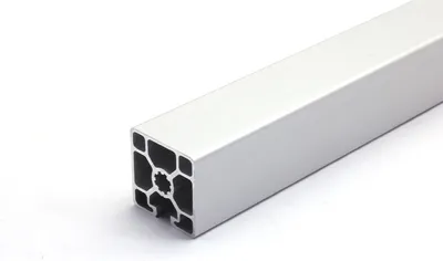 Produktbild von Länge 200mm - Design-Aluminiumprofil 45x45L 3 Nuten verdeckt B-Typ Nut 10 (leicht), silber eloxiert. Aluminium Profil 45x45 Alu Profile 45 x 45 Systemprofil