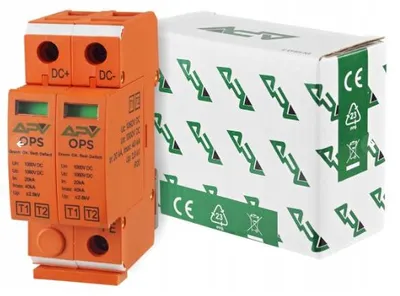 Produktbild von Überspannungsschutz Blitzschutz Photovoltaik 1000V DC 2-polig T1+T2 PV-Anlage Kombiableiter Typ I+II (B+C)