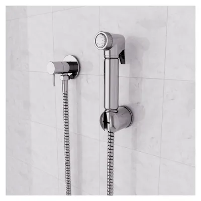 Produktbild von Hand-Bidet-Dusch-WC-Sprühset, Chrom