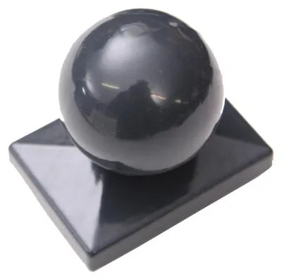 Produktbild von Floraworld Pfostenkugel Aluminium 6 x 4 cm anthrazit