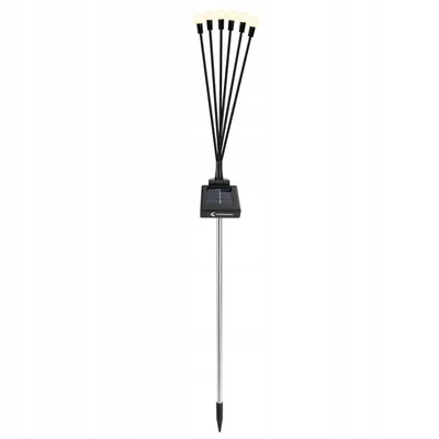 Produktbild von MasterLED Solar Gartenleuchte LED 2er Set – 3000K Warmweiß – 73 cm IP44 – Erdspieß Außenbeleuchtung – Dämmerungssensor