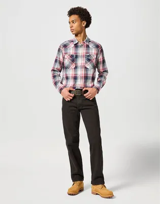 Produktbild von Wrangler Western Langarmhemd Mehrfarbig M Mann Mehrfarbig M
