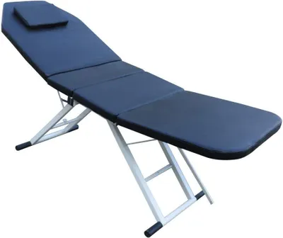 Image de Table de massage pliante Hydrofuge Mousse à cellules fines Table de massage noire PVC, pour massage, spa du visage, beauté, tatouage