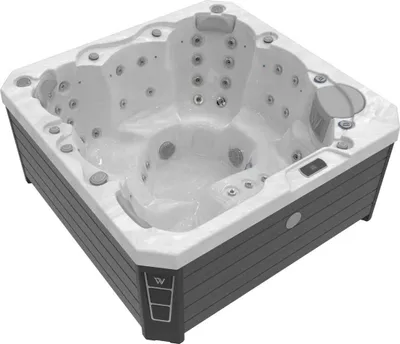 Produktbild von Wellis Prague Life Whirlpool Außenwhirlpool 200x200x90cm für 6 Personen inkl. Thermocover