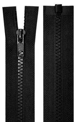 1 Reißverschluss Profil 5mm 70 cm teilbar, Autolock, schwarz