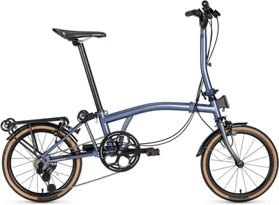 Image de Vélo pliable ROCKBROS HRS 16 pouces, dérailleur S-Ride 7 vitesses, cadre en acier chromoly, vélo de ville pliable léger, vélo pliable pour les trajets quotidiens, bleu violet