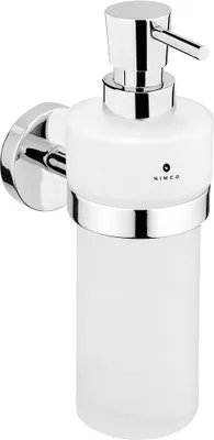 Produktbild von Nimco Unix - Seifenspender mit Halter, Milchglas / chrom UN 13031W-T-26