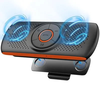 Produktbild von Auto-Bluetooth-Lautsprecher für Mobiltelefone,Kabelloser Musikbox mit Sonnenblendenhalterung,Musikwiedergabe,unterstützt Siri, Google Assistant und TF