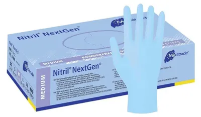 Image de Gants jetables en nitrile, taille M - 100 pièces