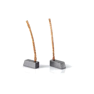 Produktbild von 2x Trade-Shop Motorkohlen / Kohlebürsten / Schleifkohlen / Kohlestifte 4x4x10mm Kabellänge 40mm für viele KFZ PKW Motoren Antriebe 12-24V