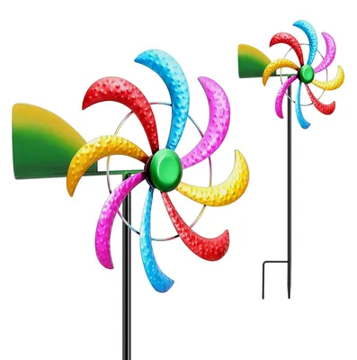 Produktbild von Garten Windmühle Dekoration aus Metall für Außen