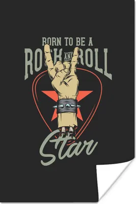 Produktbild von MuchoWow® Poster Rock - Vintage - Armband 80x120 cm - Papierdruck