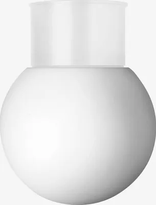 Obrázok produktu pre Sklenené kúpeľňové svietidlo Alfa nad zrkadlo, Variant: Ø 115 x 148 x 73 mm, 40 W, E14, biela