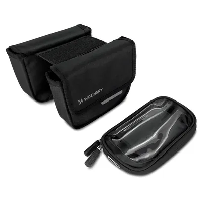 Immagine prodotto di Wozinsky Borsa telaio bici Custodia impermeabile per telefono 1,5L Nero (Wbb26Bk)