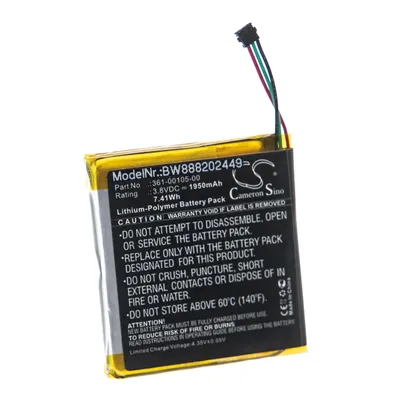 Produktbild von vhbw Akku Ersatz für Garmin 361-00105-00 für GPS Fahrradcomputer Radcomputer (1950 mAh, 3,8 V, Li-Polymer)