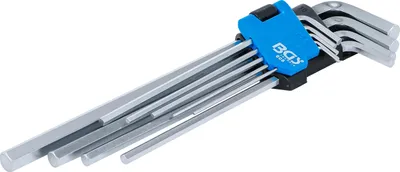 Produktbild von BGS 808 Innen-6-kant-Winkelschlüssel-Set, extra lang, 1,5-10 mm, 9-tlg.