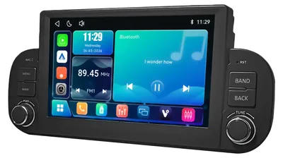 Immagine prodotto di Autoradio Linux da 7 pollici per Fiat Panda 3 (2013-2020) con CarPlay e Android, USB wireless, Bluetooth 5.1 e RDS